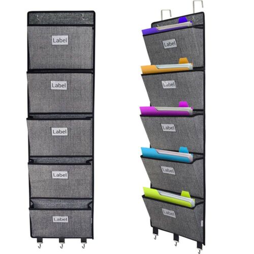 Over The Door File Organizer Hanging, Wall Mounted Storage File Cabinets