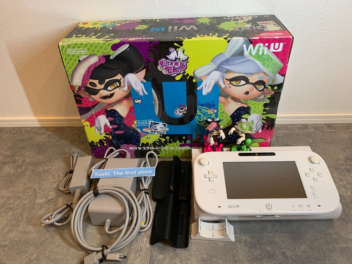 Nintendo Wii U Splatoon set with amiibo Aori & Hotaru 32GB