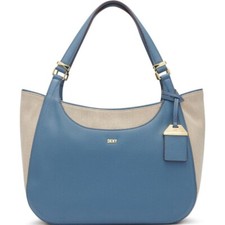 DKNY Women  s Barbara Shopper Tote Coastal Blue Combo One Size NWT