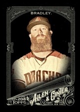 2018 TOPPS ALLEN GINTER X BASEBALL BASE CARD #141 ARCHIE BRADLEY DIAMONDBACKS