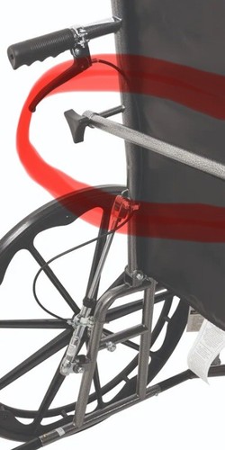 Drive FULL RECLINING WHEELCHAIR "Push Bar” “Stabilizing Bar”. - Picture 10 of 10