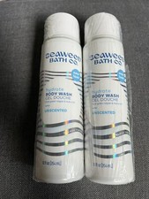 2 New The Seaweed Bath Co Body Wash - Unscented - 12 Fl Oz