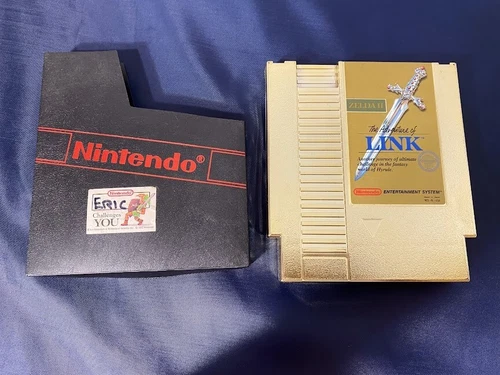 Zelda II: The Adventure of Link Gold (NES, 1988) Cartridge Only Tested Works
