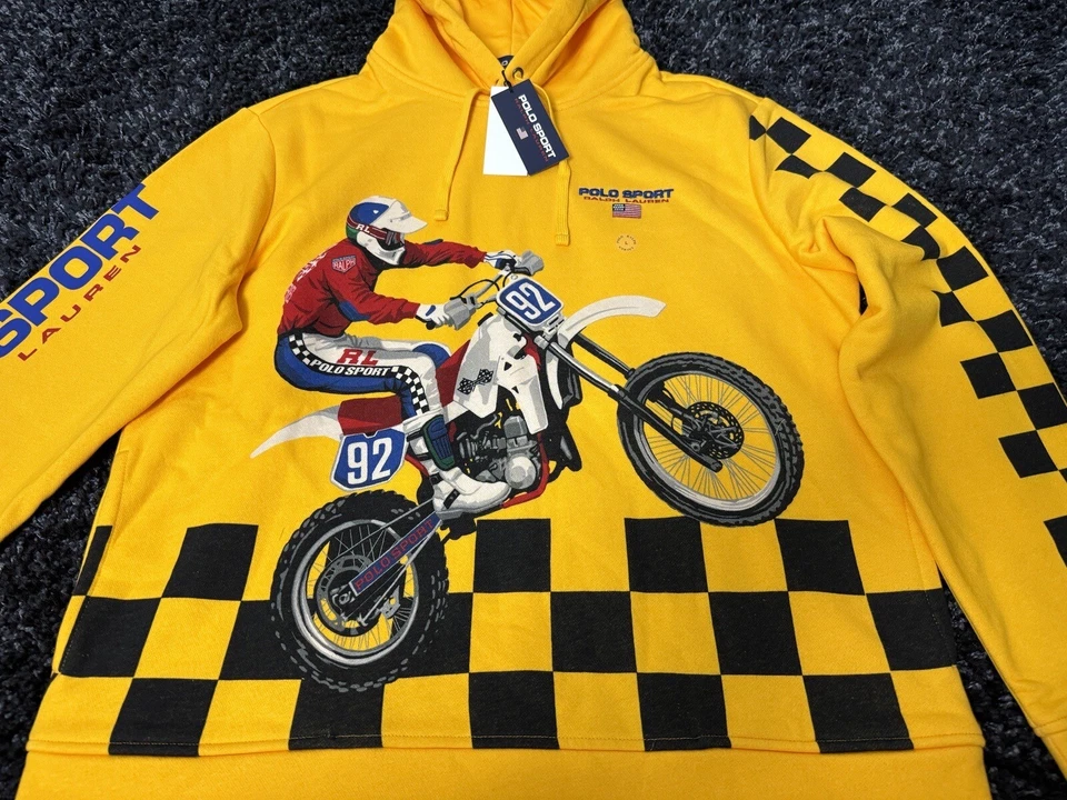 Polo Sport Ralph Lauren Motocross Polar Sudadera L(p2p 23,6) y XL(p2p 25,6) Foto 3 de 4