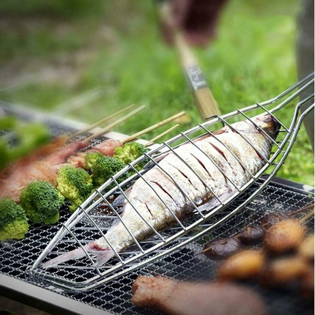 Fish grate for clearance grilling