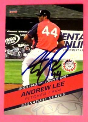 2018 Choice, Hagerstown Suns - ANDREW LEE - autographed