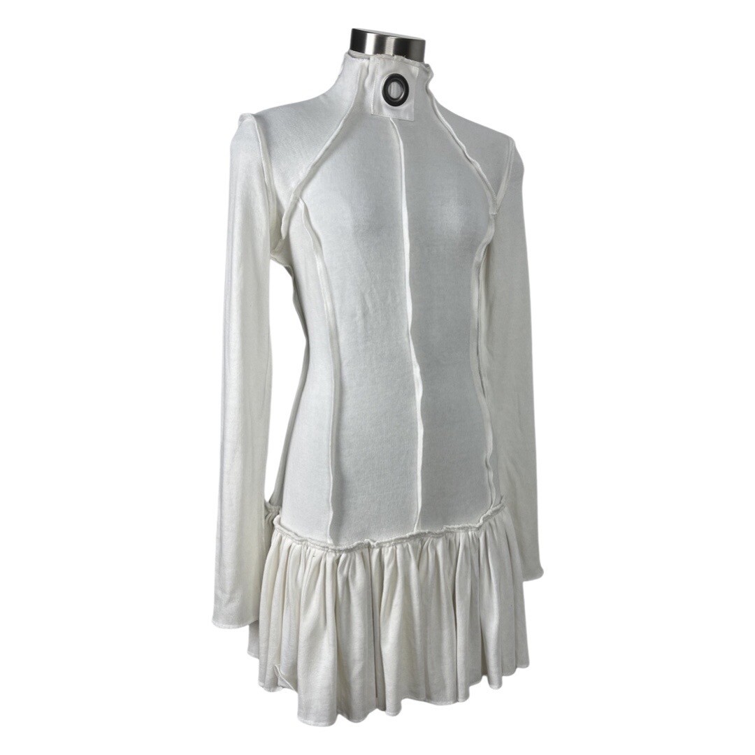 White Futuristic Dress Futuristische Eleganz – LITTLE BEDOUIN