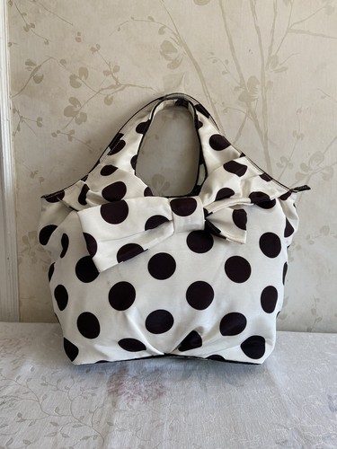 NWT Kate Spade Polka Dot Bag Handbag Brown/White