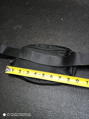 Markenlos schwarz Bauchtasche Gürteltasche Hüftgurt leicht Unisex - Bild 5 von 8