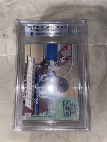 Shaquille O'Neal 1992-93 Fleer Ultra #328 Shaq RC Rookie Card BGS 9 MINT - Bild 3 von 3