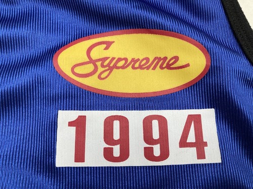 vtg Supreme racing team 1994 basketball jersey jacket m blue dunk af1 Cap 8 9 - Picture 3 of 7