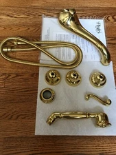 Phylrich D2102J2TO-3 Revere & Savannah 3 Handle Roman Tub Polished Brass w/ hose
