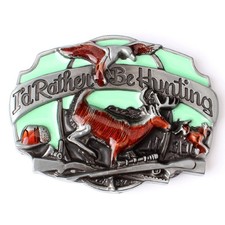 Deer Hunting Belt Buckle Western Cowboy Native American DER-01 