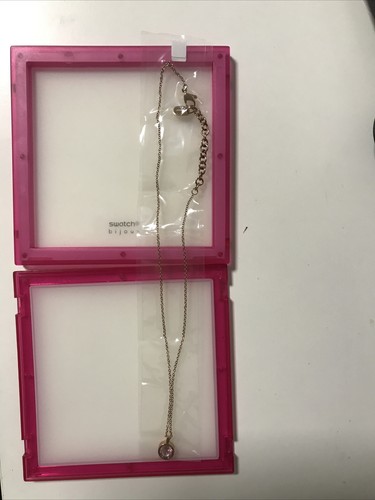 Swatch Collana Donna JPP018-U,Swatch Bijoux Acciao, Oro Rosa, Cristallo,  Nuovo | eBay
