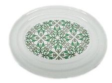 Piatto Vassoio Decorativo in Ceramica Ovale Decoro Agadir 39 x 29,5 cm