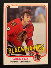 1981-82 O-Pee-Chee #69 Greg Fox Blackhawks