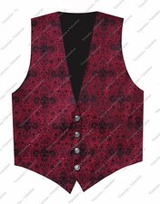 Victorian Vagabond Steampunk Gothic Western Brocade Men's Vest