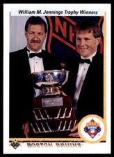 1990-91 Upper Deck Andy Moog/Rejean Lemelin . Boston Bruins #209
