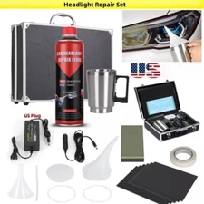 800g Car Headlight Repair Kit Liquid Polymer Restoration Fluid US Plug + Box