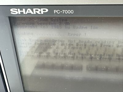 SHARP ELECTRONICS PC-7000 PERSONAL COMPUTER | eBay