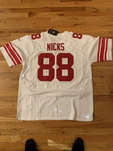 Maglia bianca Hakeem Nick's #88 New York Giants NFL calcio Nike taglia 52 - Foto 8 di 10
