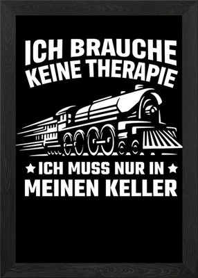 Modelleisenbahn Eisenbahn Framed Wall Art Poster Canvas Print Picture