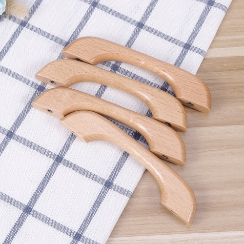 10 PCS Double Hole Wooden Lift Handle Cabinent Knobs Kitchen Cabinet Handles - Picture 2 of 11