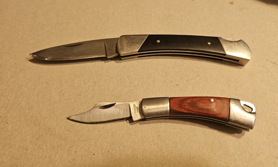 Vintage BUCK USA 501 Pocket Knife SCRIPT Pre Date Code Micarta Handle + 1 - Image 2 of 4