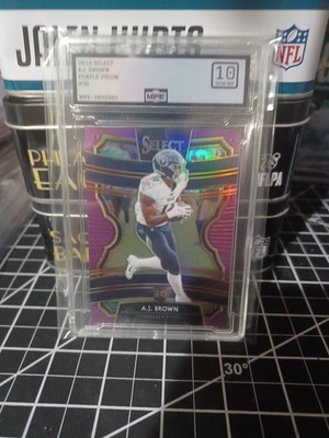 2019 AJ Brown Select Purple 39/75 Rookie MPE 10 #30