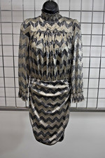 ba&sh Silver mesh Cocktail dress Size Small on Sale sf