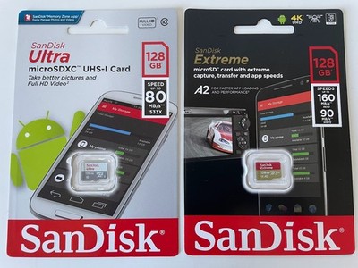 Action Cameras and Drones New 128 GB TF Extreme Ultra Cards Memory Capacity