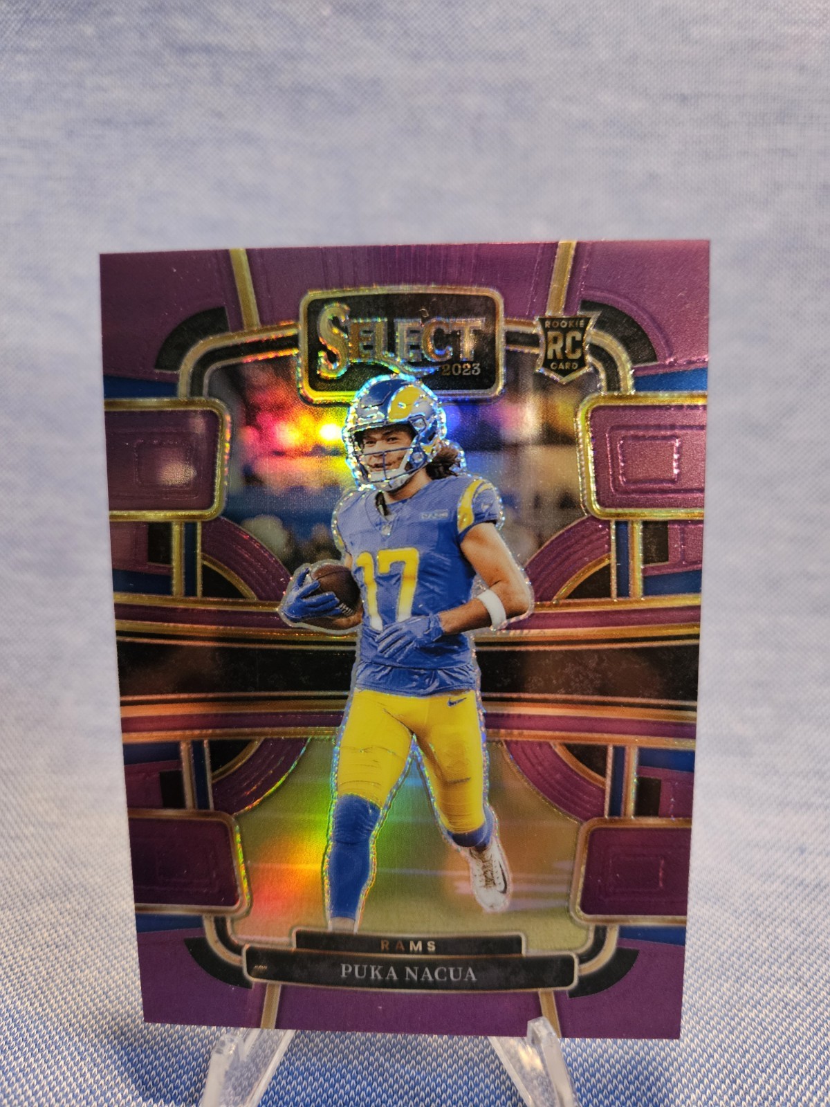 2023 Panini Select Concourse Puka Nacua #56 (RC) Rams Purple 72/75
