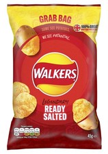 Walkers Grab Ready Salted Crisps 32 x 45g Packs