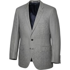 J. Crew Ludlow Blazer 40R Grey Italian Cloth Linen Cotton Sport Coat Jacket