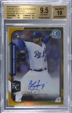 2015 Bowman Chrome Rookie Gold Refractor 44/50 Brandon Finnegan BGS 9.5 Auto xi6