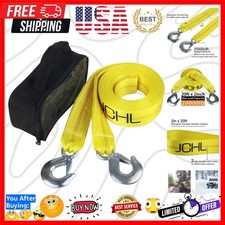 Nylon Tow Strap with Hooks 2 x20 Car Vehicle Heavy Duty Recovery Rope 20,000...