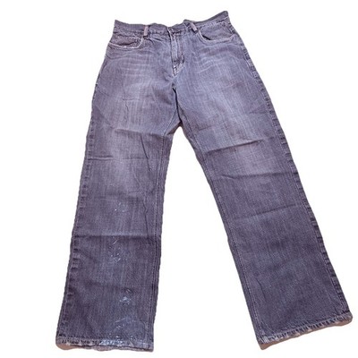 Mens Ecko Unlimited Denim Blue Jeans Size 36x31 Baggy Skater Fit Loose Retro