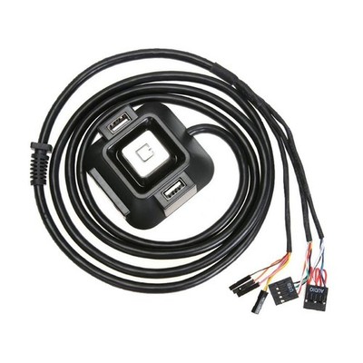 Desktop Switch zwei USB2.0 Ports Power Button