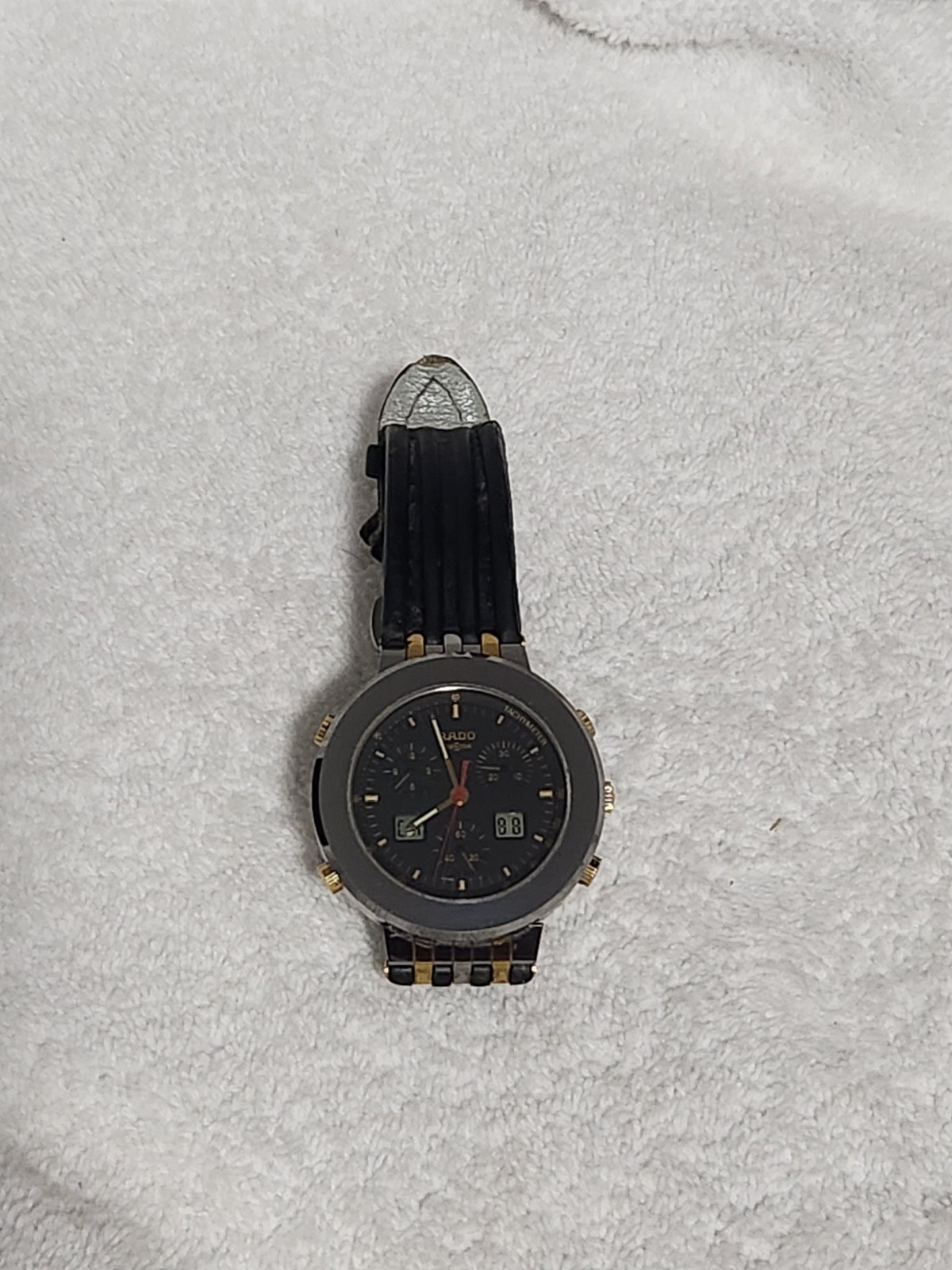 Rado Diastar Diamaster Chronograph Quartz 41mm 539. 0377. 3 New Batteries image 6