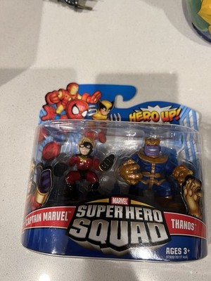 Hasbro Marvel Super Hero Squad Captain Marvel Thanos 2009 never opened 