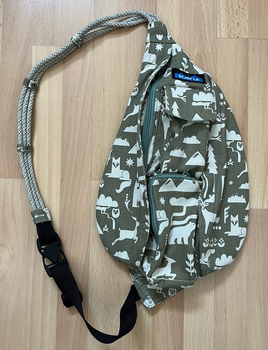 Dog Print Dog Kavu Bag KAVU Mini Rope Bag, KAVU Sunset