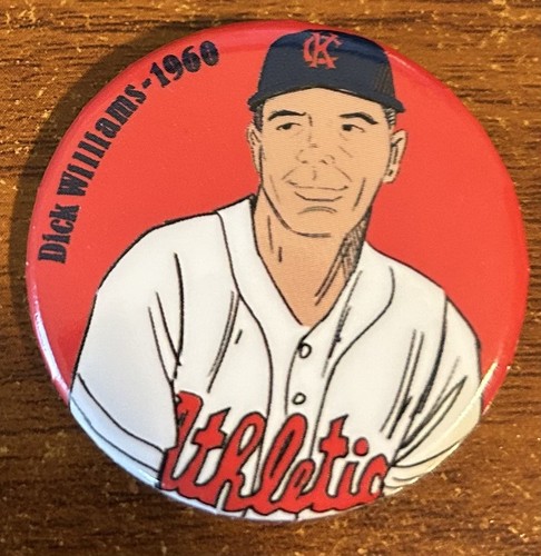 Oakland A's Throwback Button Dick Williams #5 of 10 Free Shipping - Picture 1 of 2