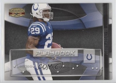 2009 Donruss Gridiron Gear Playbook Silver 36/250 Joseph Addai #4 oh4