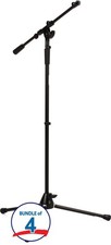 On-Stage MS9701TB Heavy-Duty Tele-Boom Mic Stand 4-Pack 