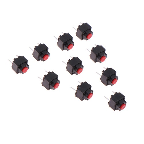 10Pcs Mute Button Silent Switch Wireless Mouse Button Micro Switch 6*6*7.3 - Photo 9/10