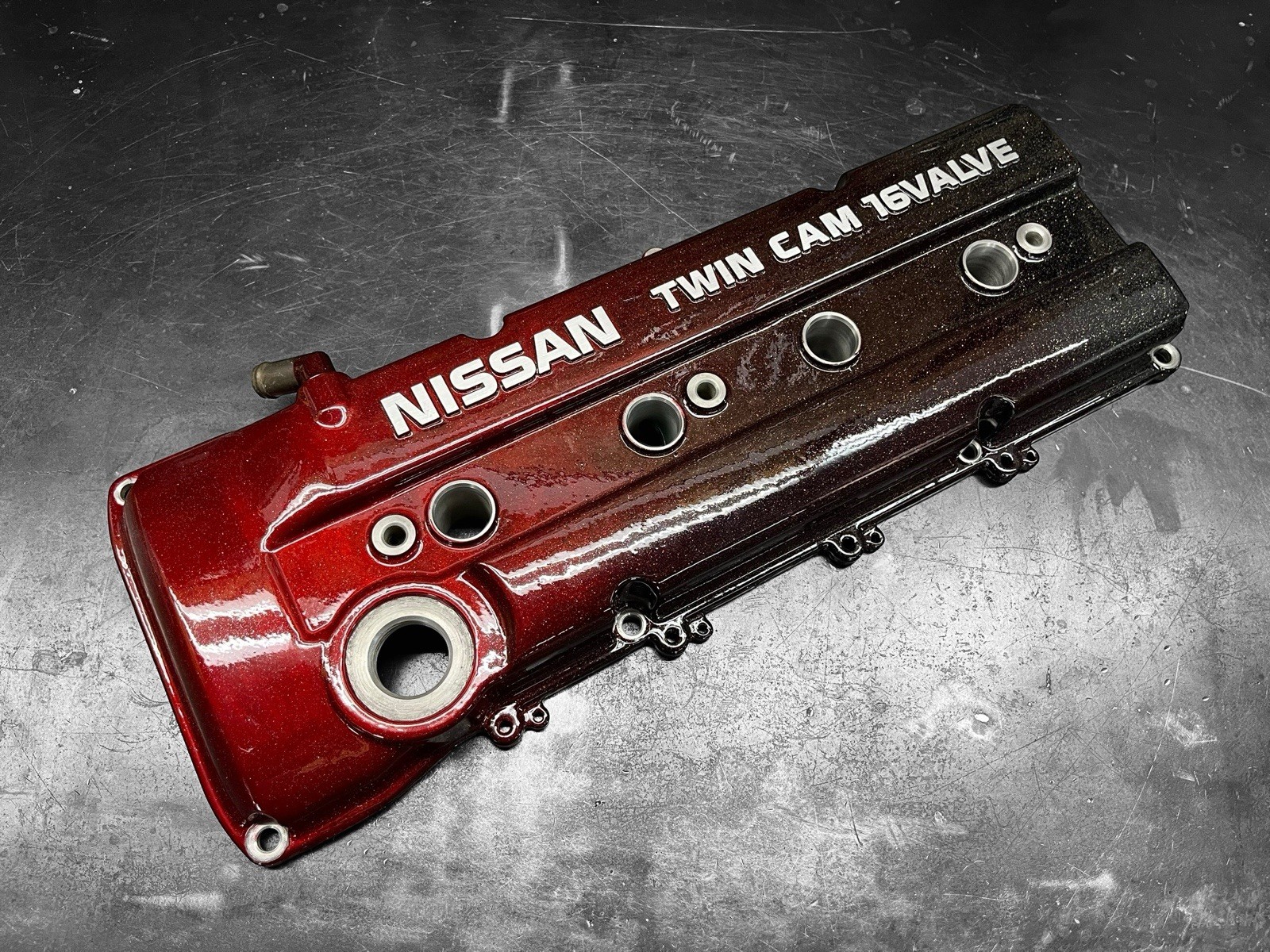 1991-1993 Nissan S13 240SX Valve Cover KA24DE (Two Bolt Rear) Powder Coated OEM