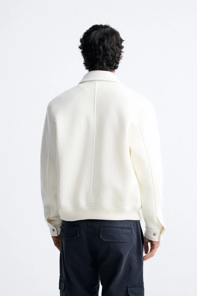 Chaqueta Zara Boucle Crudo - Ref 3286/505 Foto 4 de 4