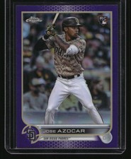 2022 Topps Chrome Update #USC46 Jose Azocar Purple Refractor