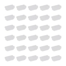 0.6 Inch Dust Plug, 30 Pcs Anti Dust Plug Cover Female End, Clear