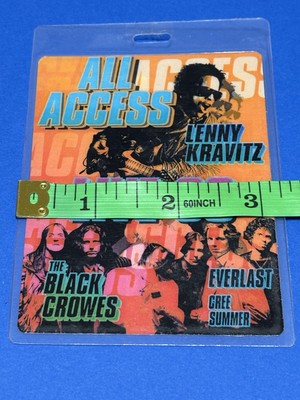 All access Lenny Kravitz the Black Crowes Everlast Live 99 Concert